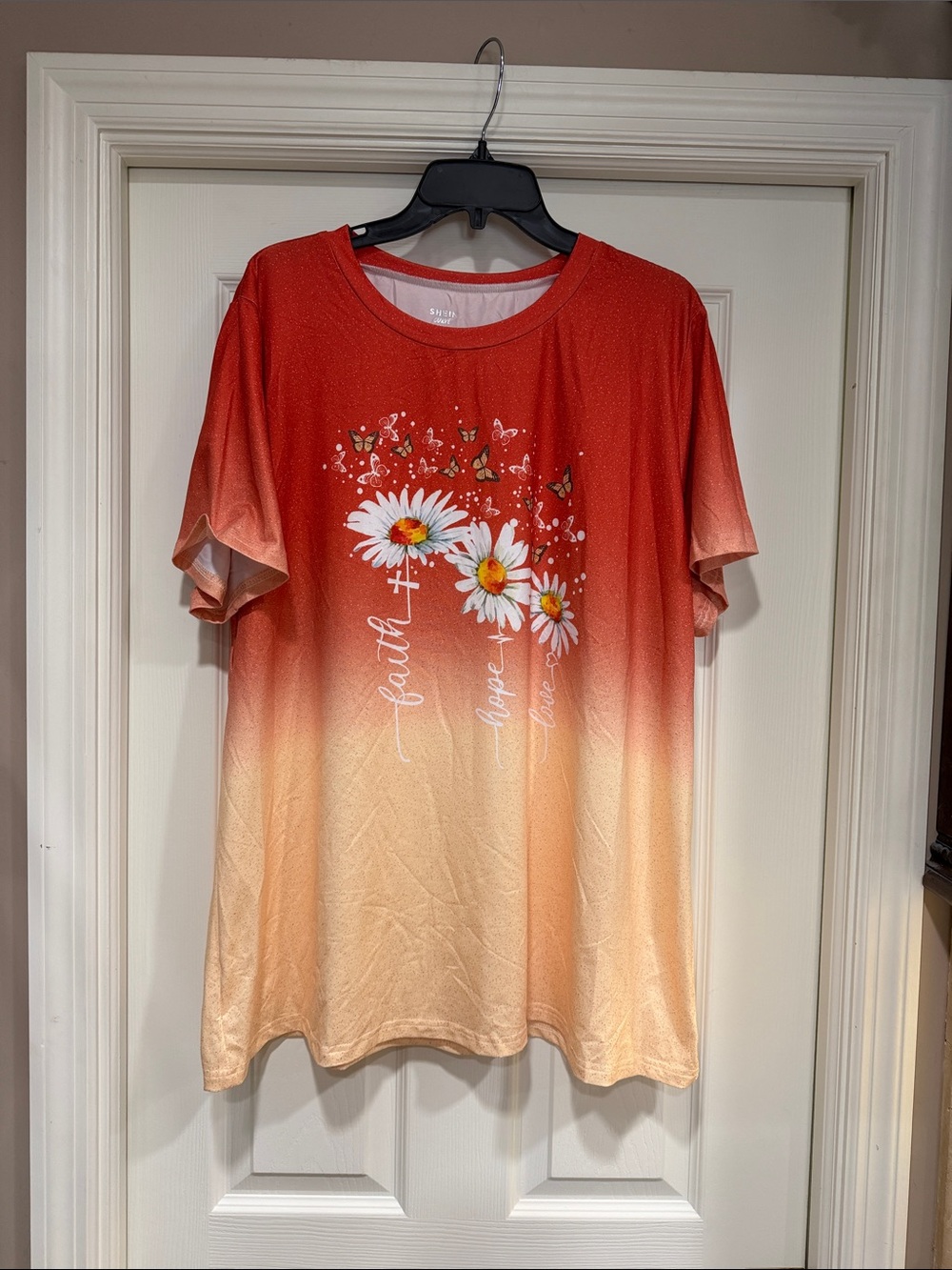 Orange and Yellow Floral Women's Top